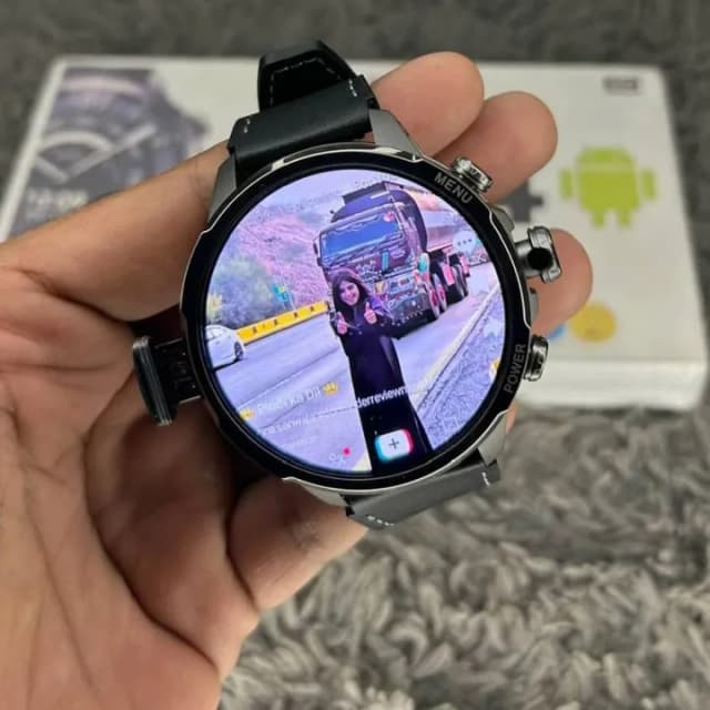NEW 4G Android H18 Smart Watch 1.95 inch Large Spherical Screen Camera Video Call With 1100mAh Big Battery Outdoor Sport Men — product image 1