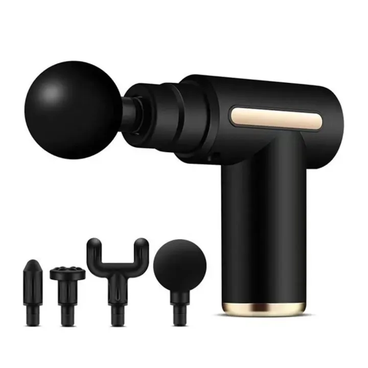 Massage Gun 5 in 1 Multifunctional Electric Full Body Massage Equipment Set for Deep Tissue Relief & Full Body Relaxation 6 Speeds with 4 Massage Heads Physiotherapy Massager Gun