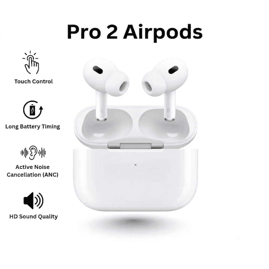 Airpods Pro 2 Style Wireless Earbuds – Premium Bluetooth Earphones